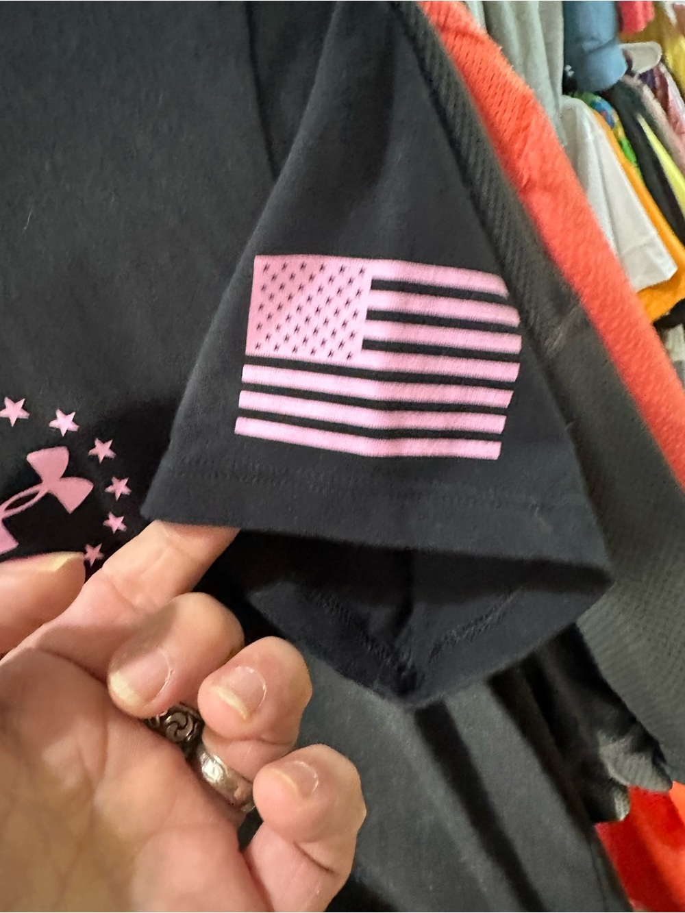 Under Armour Women's Freedom Flag Graphic The Classic Tee Shirt - Picture 4 of 6
